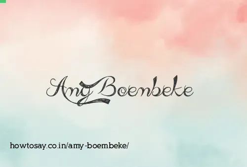 Amy Boembeke