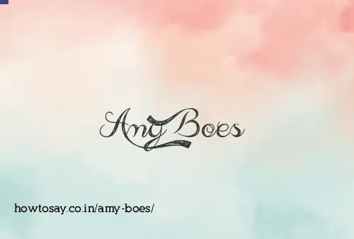 Amy Boes