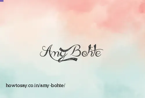 Amy Bohte