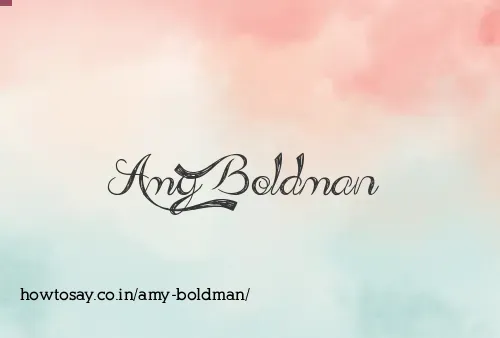 Amy Boldman