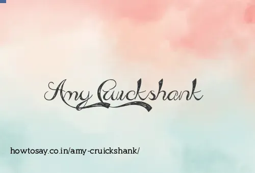 Amy Cruickshank