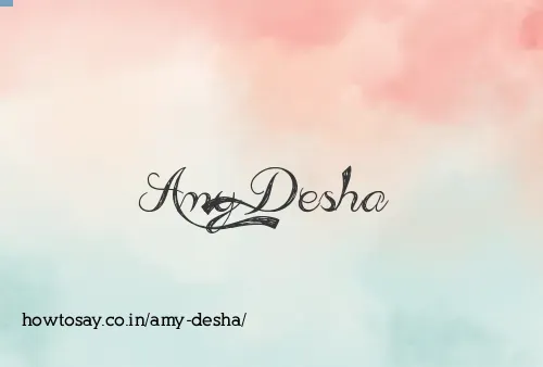 Amy Desha