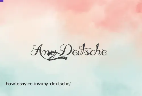 Amy Deutsche