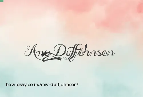 Amy Duffjohnson