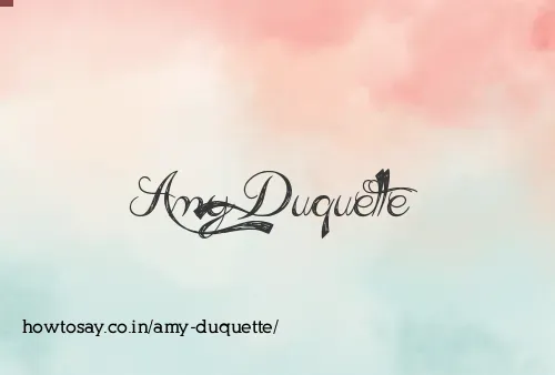 Amy Duquette