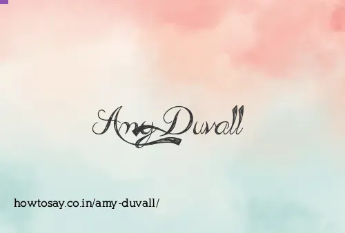 Amy Duvall