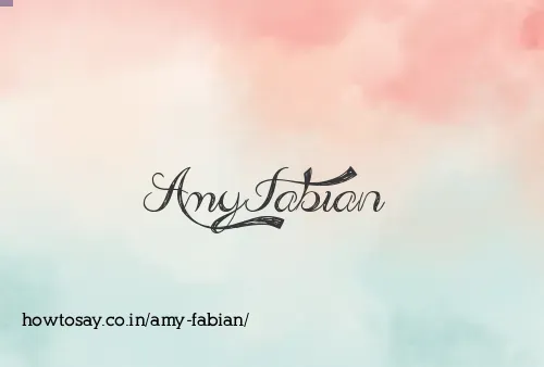 Amy Fabian