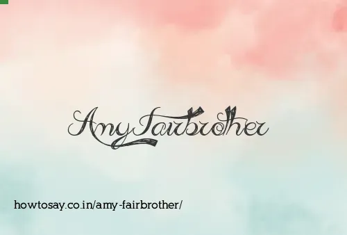 Amy Fairbrother