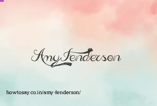 Amy Fenderson