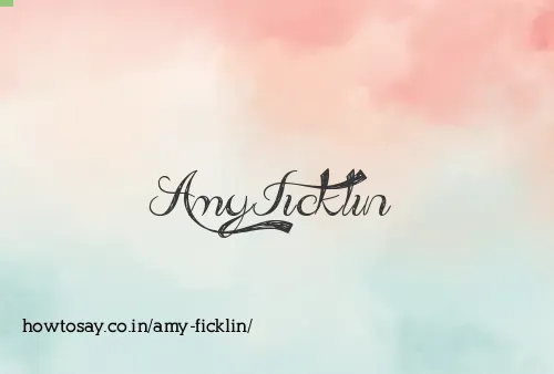 Amy Ficklin