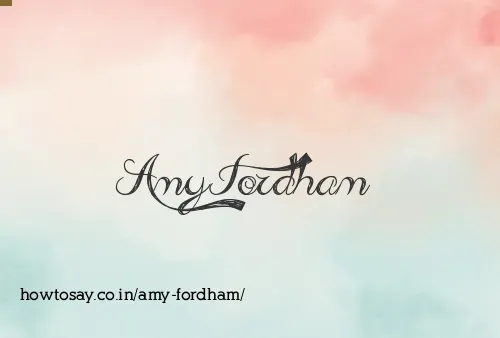 Amy Fordham