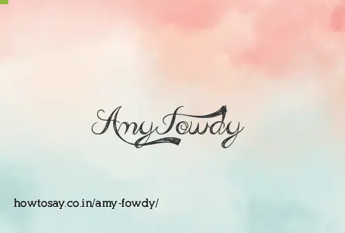 Amy Fowdy