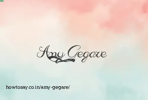 Amy Gegare
