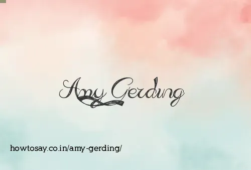 Amy Gerding