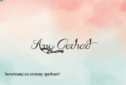 Amy Gerhart
