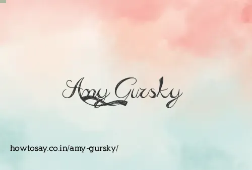 Amy Gursky