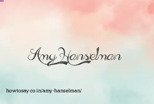 Amy Hanselman