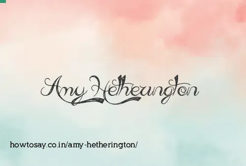 Amy Hetherington