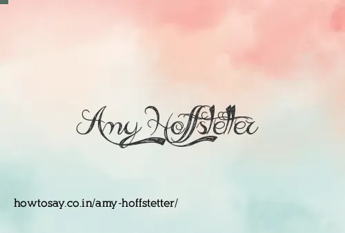 Amy Hoffstetter