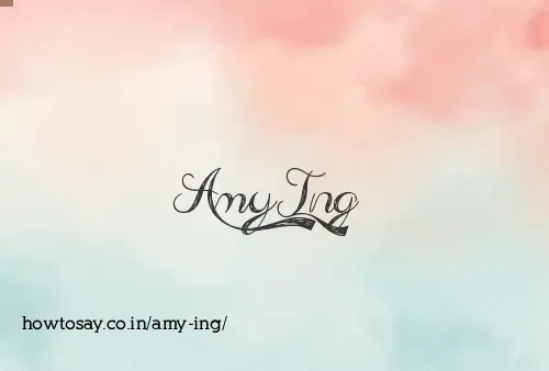 Amy Ing