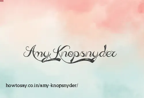 Amy Knopsnyder