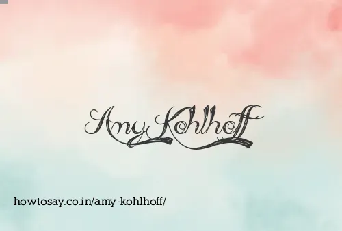 Amy Kohlhoff
