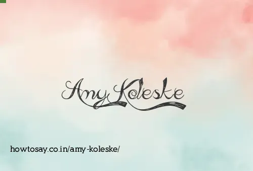 Amy Koleske