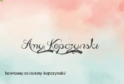 Amy Kopczynski