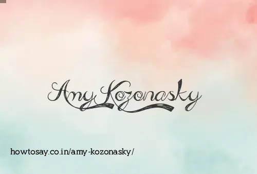 Amy Kozonasky