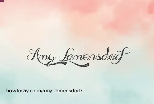Amy Lamensdorf