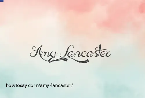 Amy Lancaster