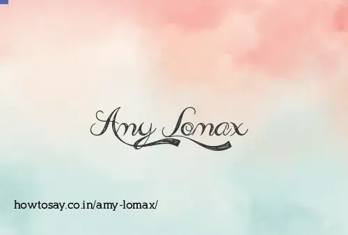 Amy Lomax