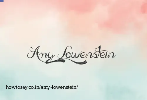 Amy Lowenstein