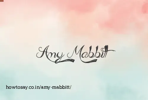 Amy Mabbitt