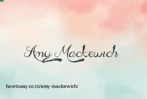 Amy Mackewich