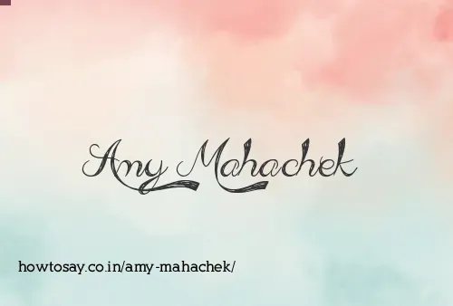 Amy Mahachek