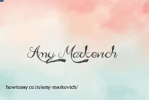 Amy Markovich