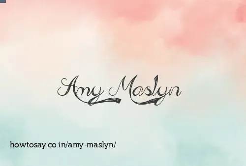 Amy Maslyn