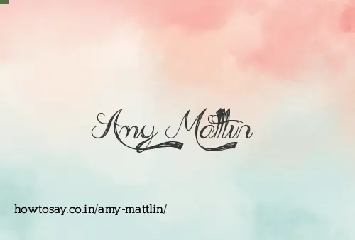 Amy Mattlin