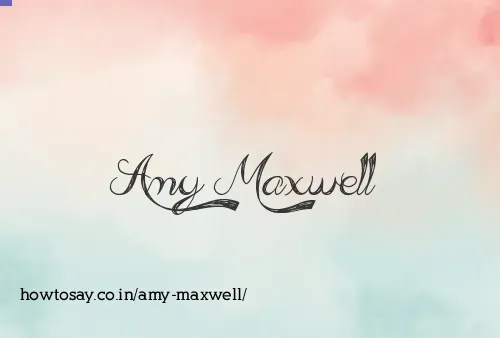 Amy Maxwell