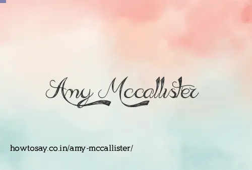 Amy Mccallister