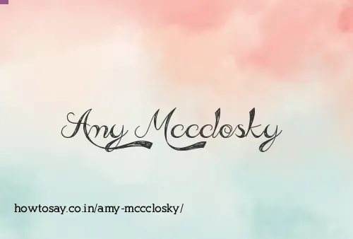 Amy Mccclosky