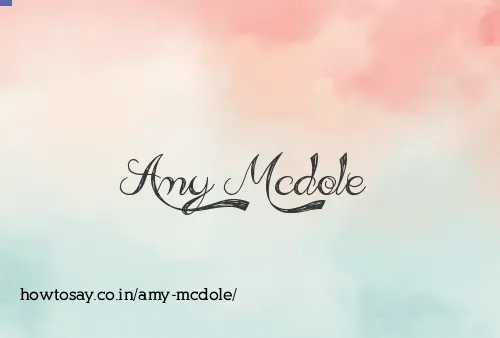 Amy Mcdole