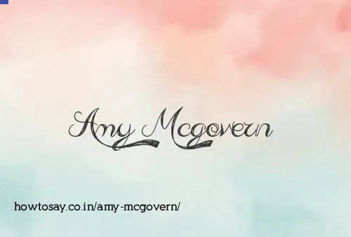 Amy Mcgovern
