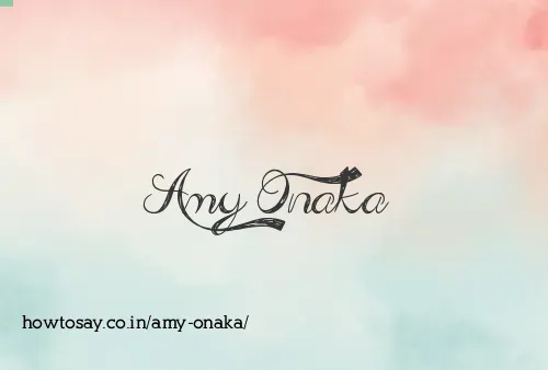 Amy Onaka