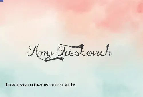 Amy Oreskovich
