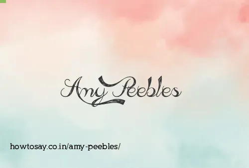 Amy Peebles
