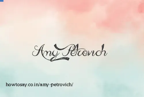 Amy Petrovich