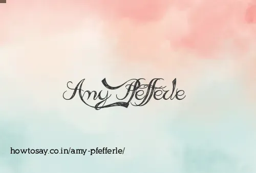 Amy Pfefferle