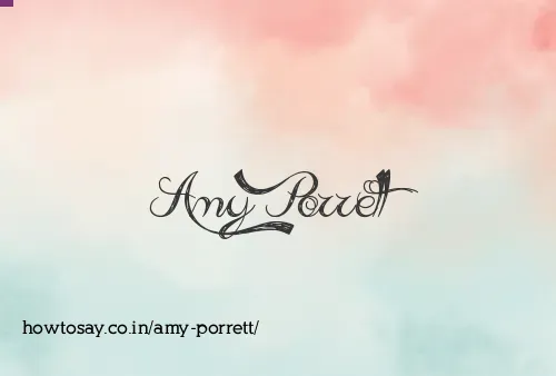 Amy Porrett